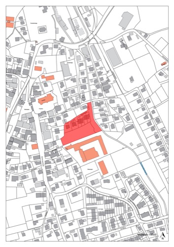 Lageplan, Brunauer Anger