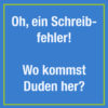 Schreibfehler