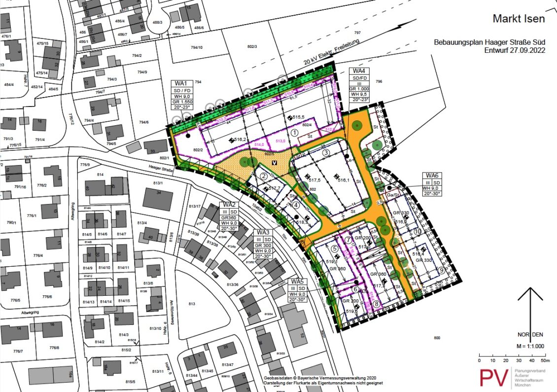 Bebauungsplan Haager strasse süd